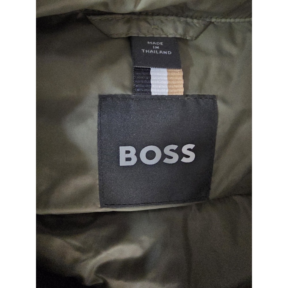 Hugo Boss Calanos Lightweight Puffer Jacket Open Green Men's Size 46R - NWT $298 - Picture 6 of 9